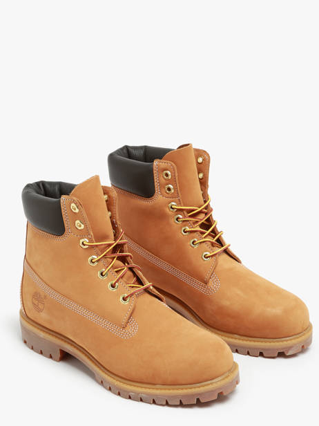 Boots Premium 6 Uit Leder Timberland Bruin men TB110061 ander zicht 1